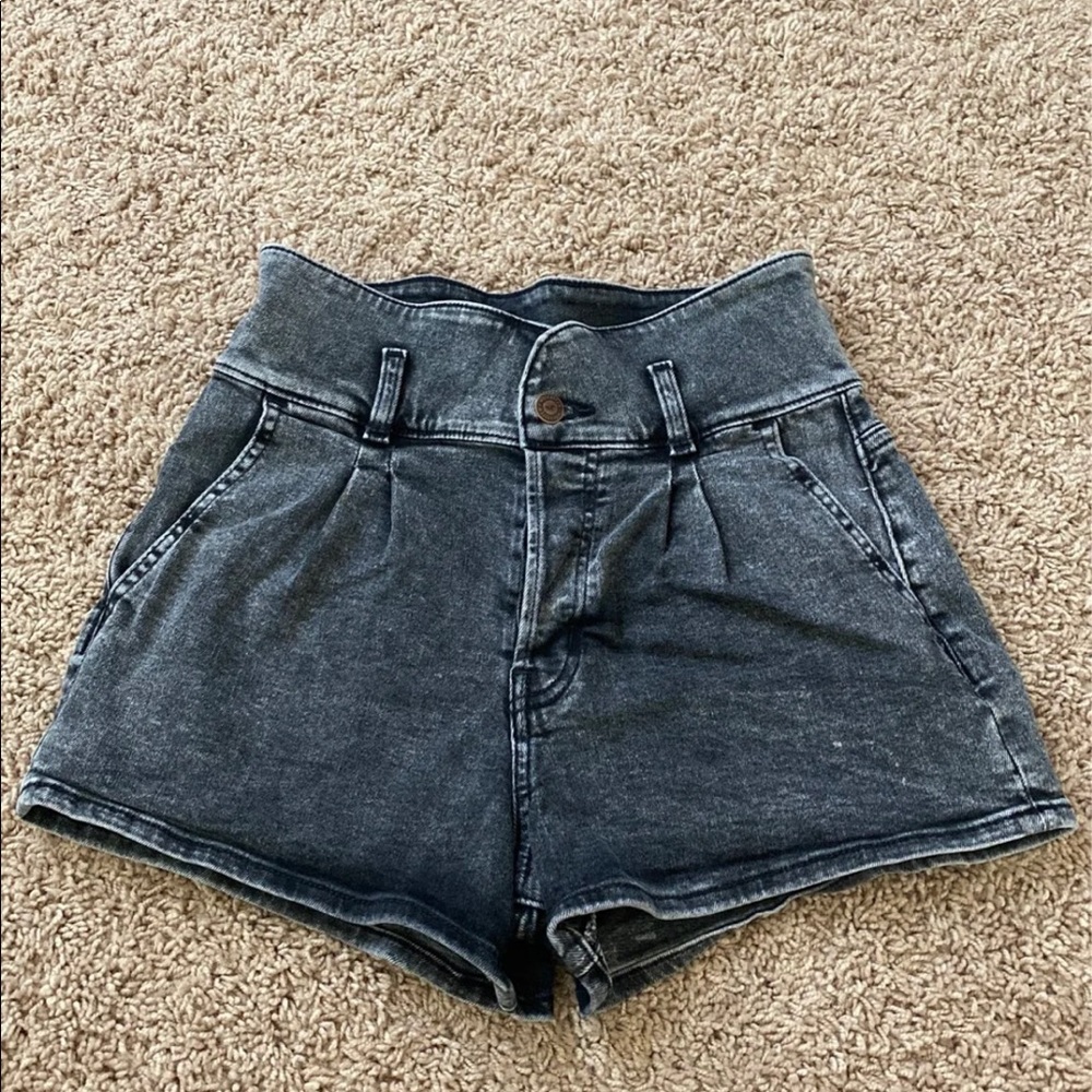 High Rise Jean Shorts